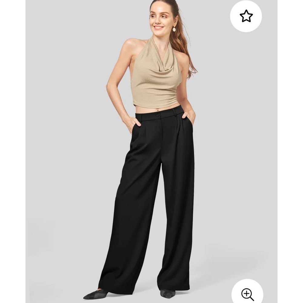 NWT Willit Women's Wide Leg High Waisted Casual Business Office Work Pants - Picture 11 of 11